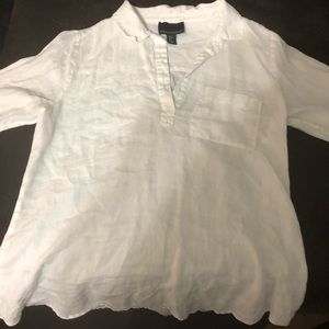 Linen pullover shirt